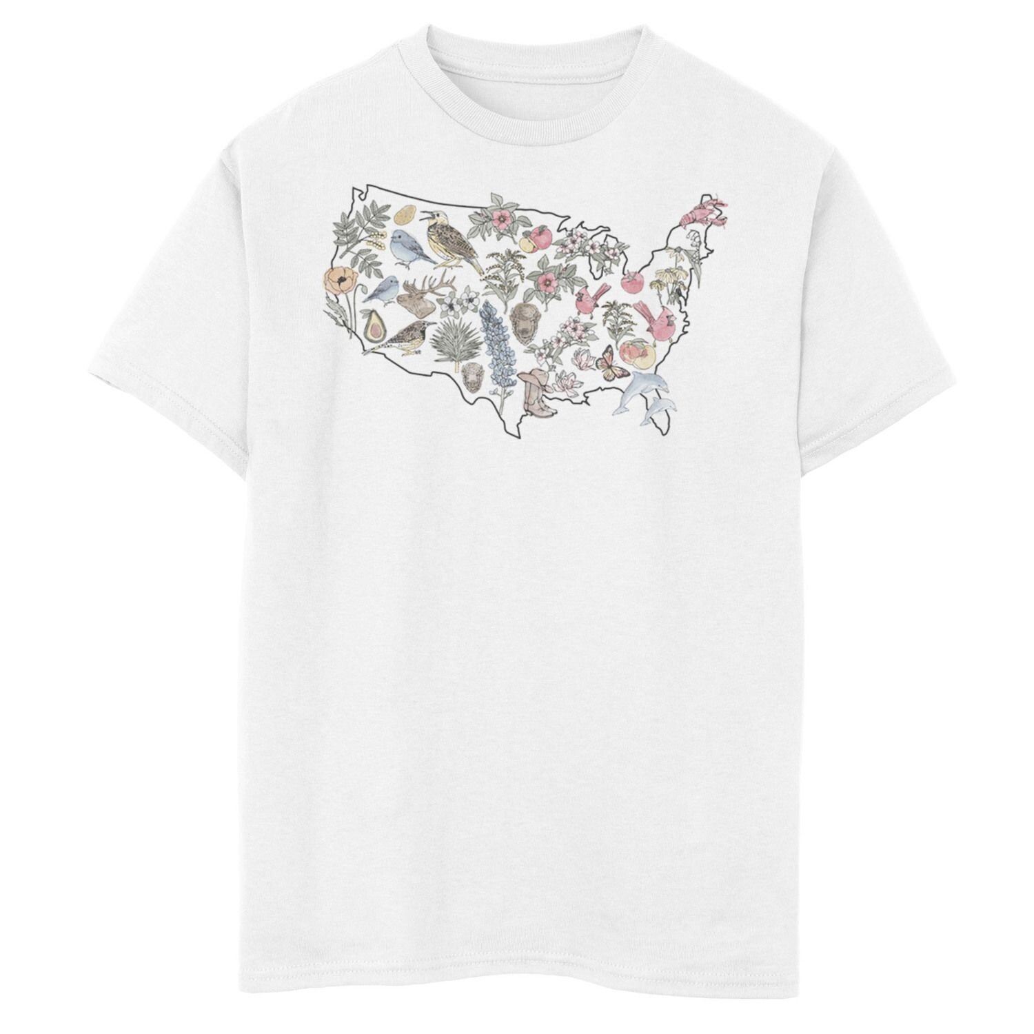 Футболка с графическим рисунком «Американа», «Иконы штатов США» для мальчиков 8–20 лет Licensed Character
Футболка с графическим рисунком «Американа», «Иконы штатов США» для мальчиков 8–20 лет Licensed Character