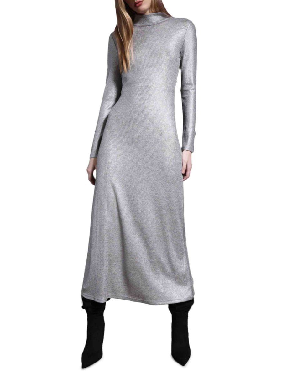 Платье макси Ella Metallic с воротником-стойкой Walter Baker, цвет Silver Fall
Платье макси Ella Metallic с воротником-стойкой Walter Baker, цвет Silver Fall