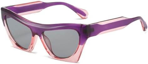 Модные двухцветные солнцезащитные очки «кошачий глаз» для женщин, защита от УФ-излучения UV400, ретро-панк, трендовые солнцезащитные очки для мужчин MTZJH, Purple Light Grey
Модные двухцветные солнцезащитные очки «кошачий глаз» для женщин, защита от УФ-излучения UV400, ретро-панк, трендовые солнцезащитные очки для мужчин MTZJH, Purple Light Grey