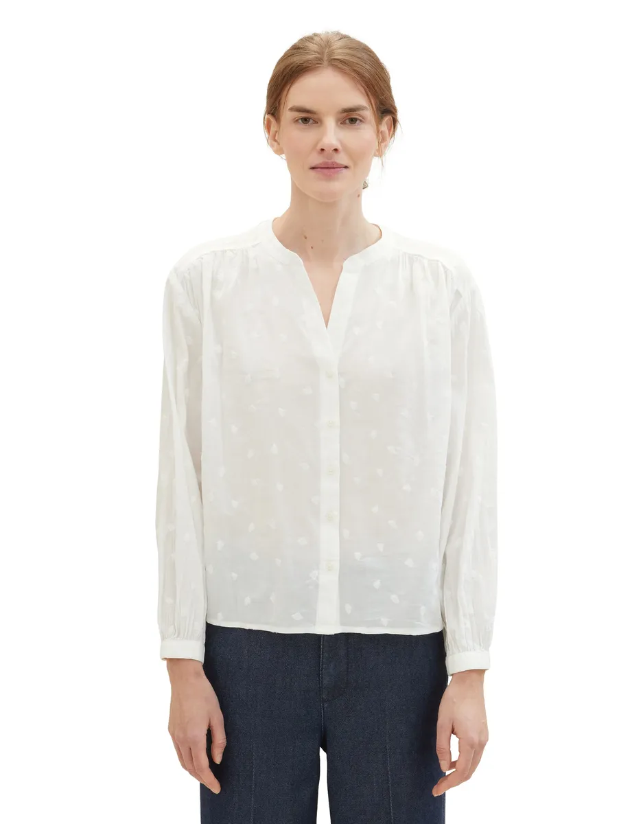 TOM TAILOR блузка с длинными рукавами и вышивкой по всей поверхности, цвет Offwhite Tonal Embroidery
TOM TAILOR блузка с длинными рукавами и вышивкой по всей поверхности, цвет Offwhite Tonal Embroidery