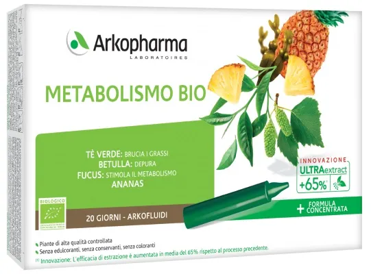 Arkopharma Metabolism Bio 20 флаконов для баланса веса тела
Arkopharma Metabolism Bio 20 флаконов для баланса веса тела
