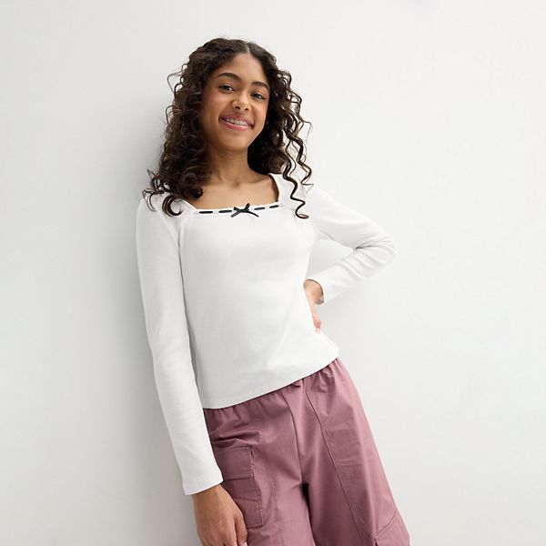 Детская блузка с длинным рукавом и ленточным декором, размеры 6-20, regular и plus So, Modern White
Детская блузка с длинным рукавом и ленточным декором, размеры 6-20, regular и plus So, Modern White