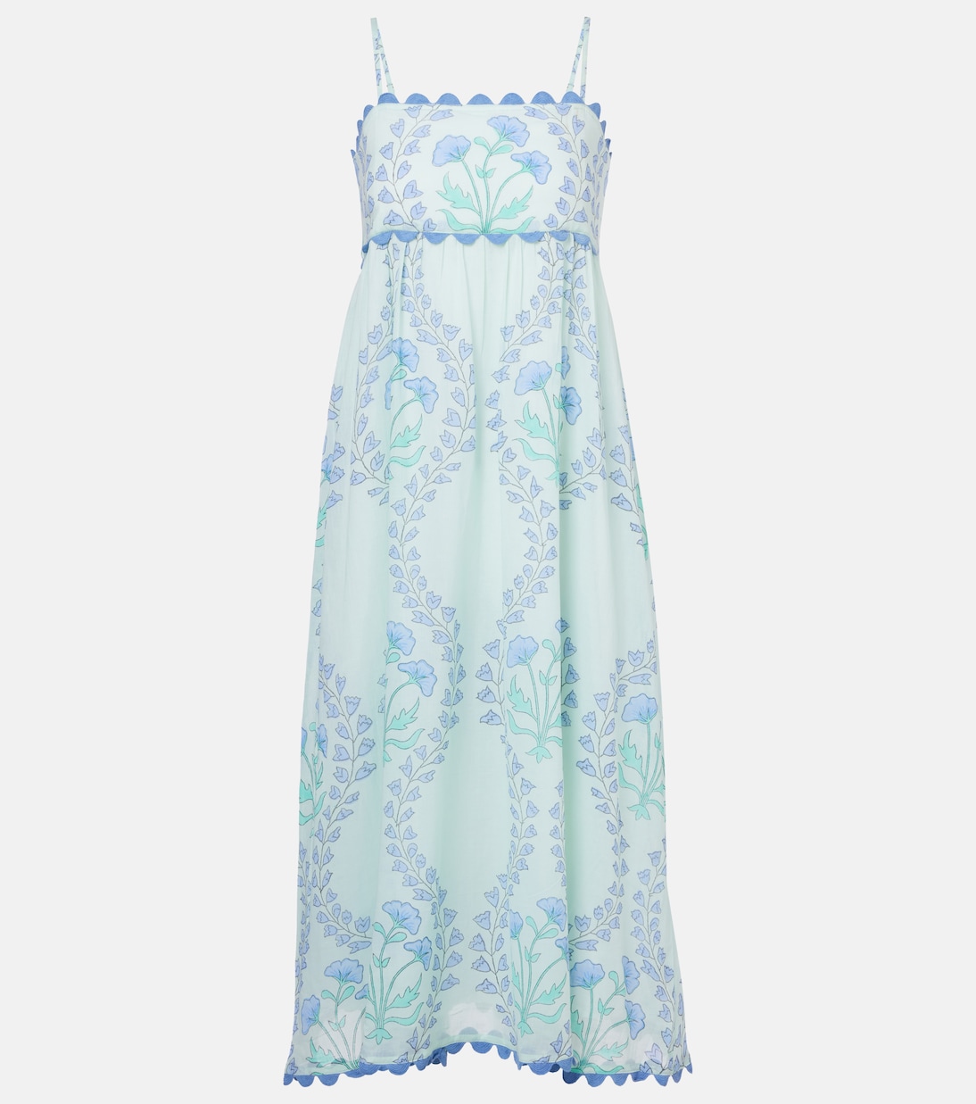Цветочное хлопковое платье миди Juliet Dunn, Aqua/Blue
Цветочное хлопковое платье миди Juliet Dunn, Aqua/Blue