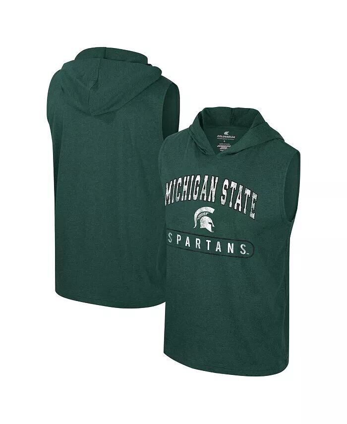Мужская зеленая майка с капюшоном без рукавов Michigan State Spartans Varsity Colosseum, зеленый
Мужская зеленая майка с капюшоном без рукавов Michigan State Spartans Varsity Colosseum, зеленый