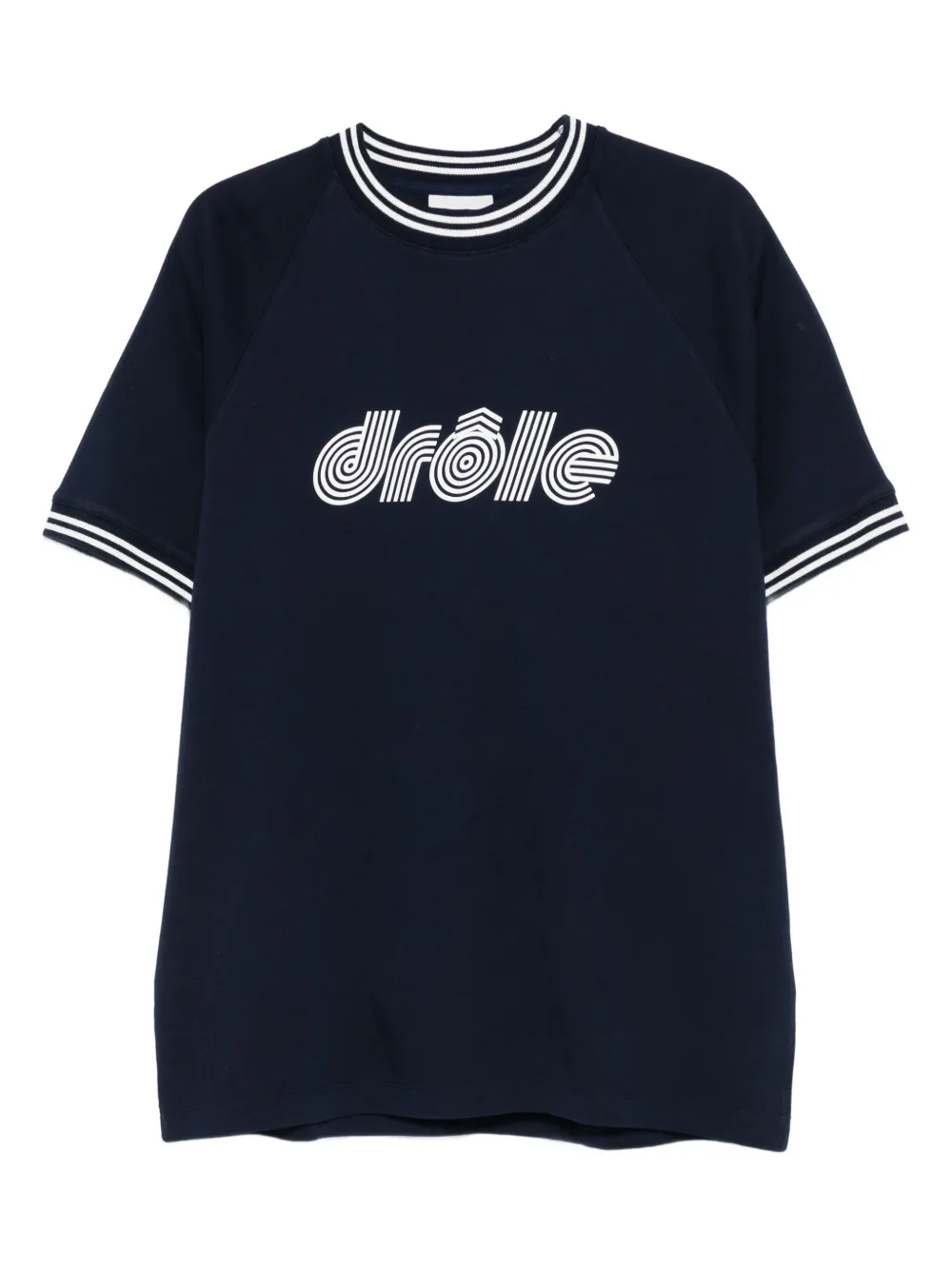 Футболка с рукавами-реглан и полосатой отделкой Drôle De Monsieur, синий
Футболка с рукавами-реглан и полосатой отделкой Drôle De Monsieur, синий