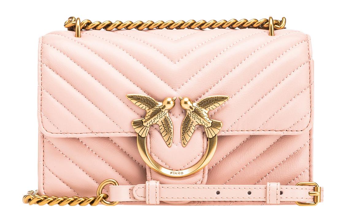 Сумка на плечо из овчины, мини-кроссбоди женская светло-розовая PINKO
Сумка на плечо из овчины, мини-кроссбоди женская светло-розовая PINKO