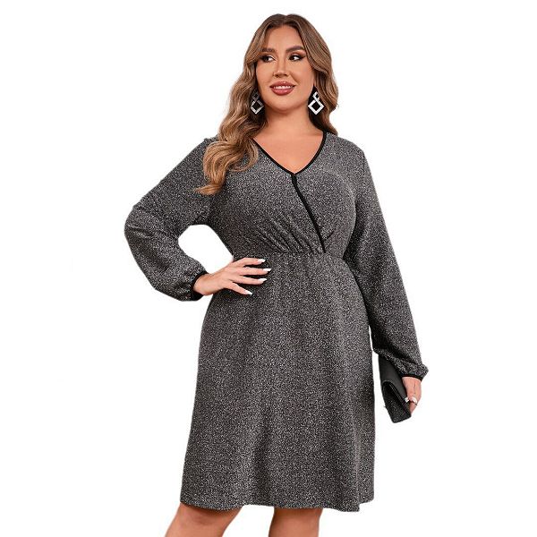 Женское платье с пайетками и длинными рукавами плюс сайз Yesfashion, Silver Black
Женское платье с пайетками и длинными рукавами плюс сайз Yesfashion, Silver Black