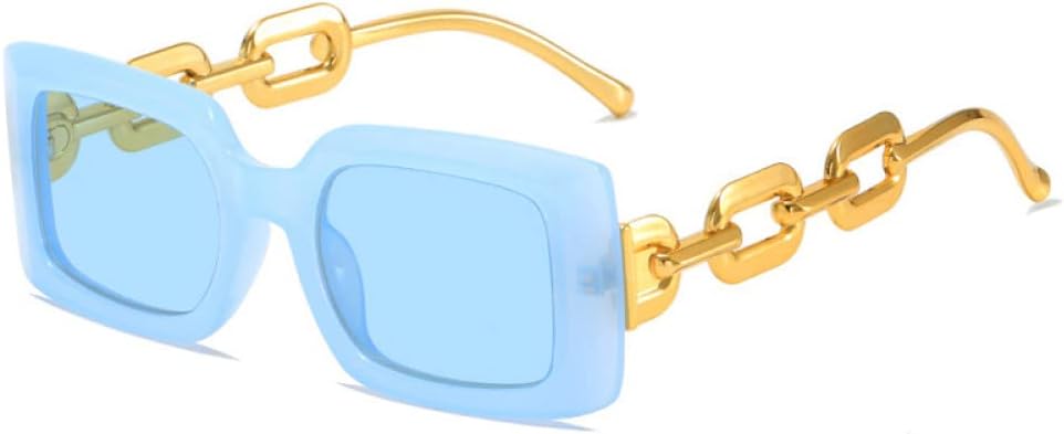 Прямоугольные солнцезащитные очки с желейными линзами для женщин, ретро-стиль, дужки с цепочкой, защита от УФ-излучения UV400, солнцезащитные очки для мужчин с прозрачными линзами Ocean LANGSER, Blue Blue
Прямоугольные солнцезащитные очки с желейными линзами для женщин, ретро-стиль, дужки с цепочкой, защита от УФ-излучения UV400, солнцезащитные очки для мужчин с прозрачными линзами Ocean LANGSER, Blue Blue