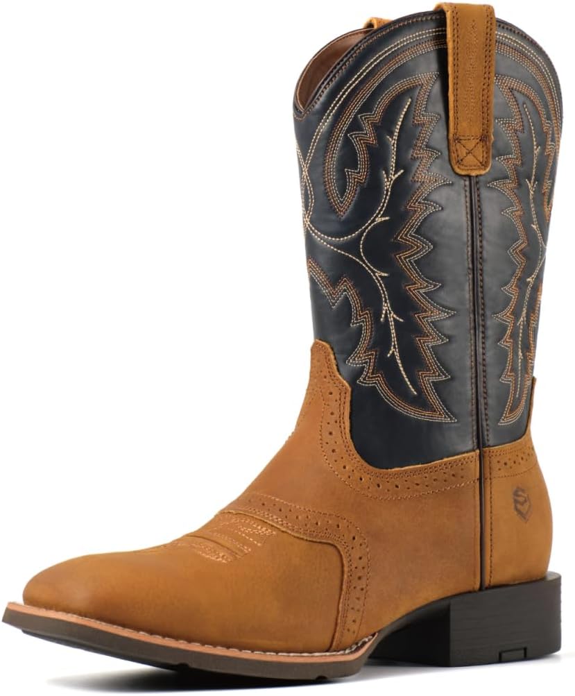 Мужские западные ботинки SUREWAY - мужские ковбойские ботинки с квадратным носком, маслостойкие/антискользящие, долговечные, модные классические сапоги на 25 см до середины икры, Status Brown
Мужские западные ботинки SUREWAY - мужские ковбойские ботинки с квадратным носком, маслостойкие/антискользящие, долговечные, модные классические сапоги на 25 см до середины икры, Status Brown