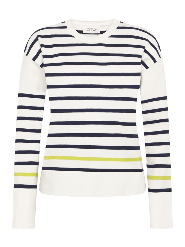 CARTOON Вязаный свитер с круглым вырезом, сине-белый
CARTOON Вязаный свитер с круглым вырезом, сине-белый