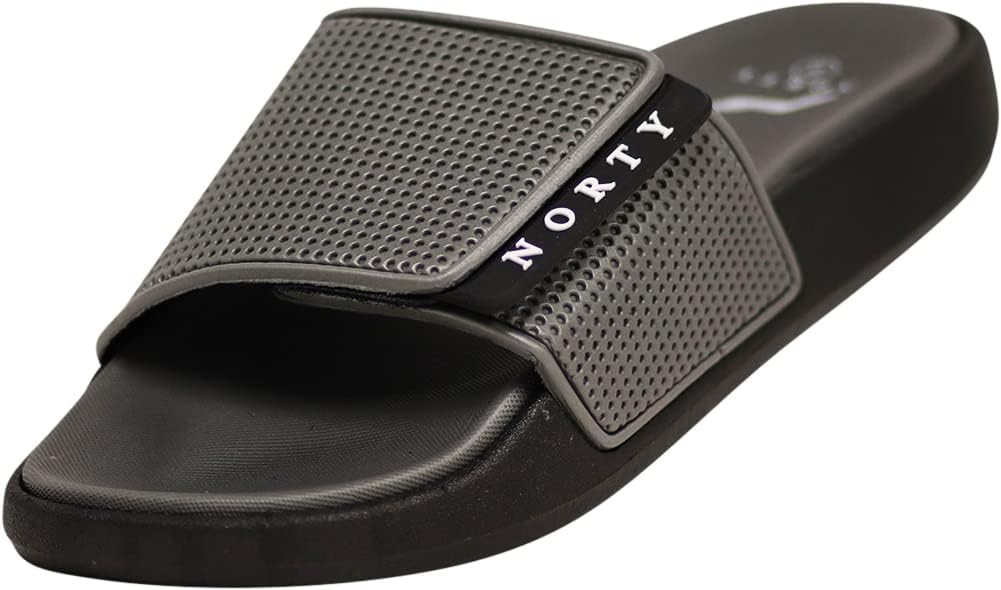 Мужские сланцы NORTY, спортивные сандалии с открытым носком, на легкой шлепанцевой подошве для дома и улицы, размер тянет на один меньше, серый
Мужские сланцы NORTY, спортивные сандалии с открытым носком, на легкой шлепанцевой подошве для дома и улицы, размер тянет на один меньше, серый