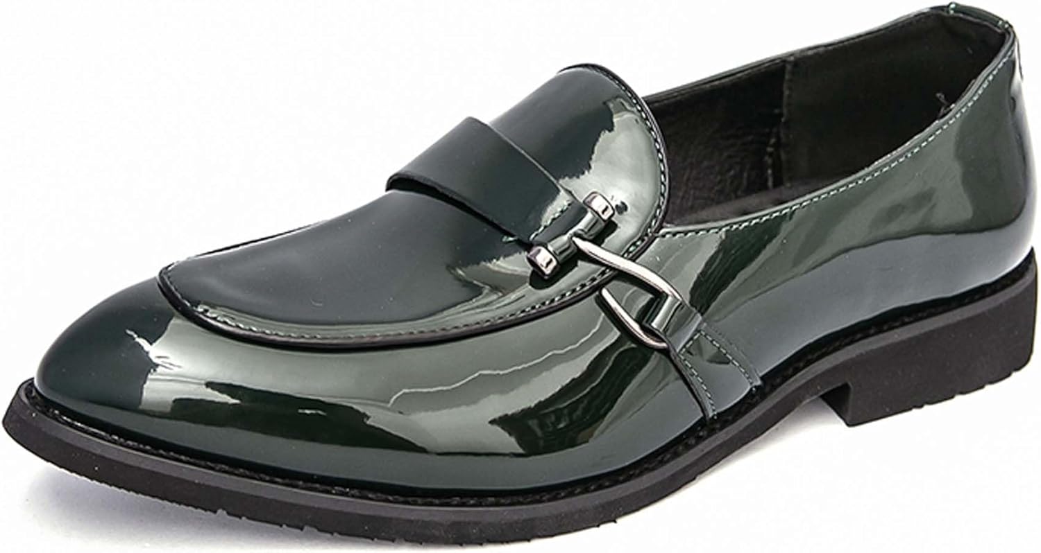 Мужские лоферы из лакированной кожи с модным заостренным носком, глянцевые, деловые повседневные туфли, противоскользящие, для свадьбы, танцев, вечеринок, клуба, униформа, кожаные туфли Generic, зеленый
Мужские лоферы из лакированной кожи с модным заостренным носком, глянцевые, деловые повседневные туфли, противоскользящие, для свадьбы, танцев, вечеринок, клуба, униформа, кожаные туфли Generic, зеленый