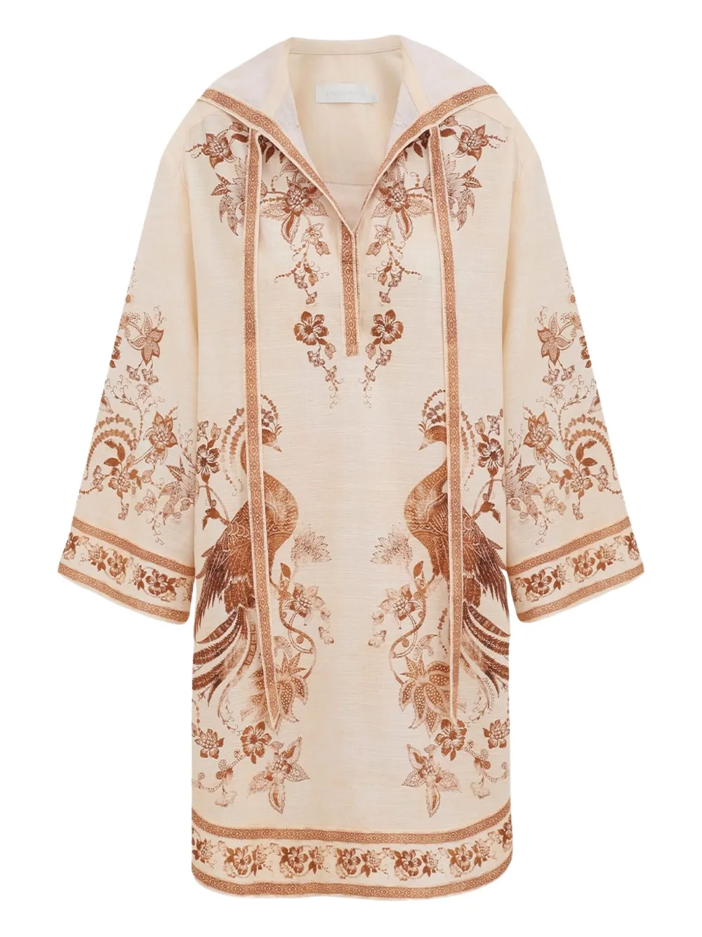 Платье с вышивкой ZIMMERMANN, нейтральный 
Платье с вышивкой ZIMMERMANN, нейтральный
