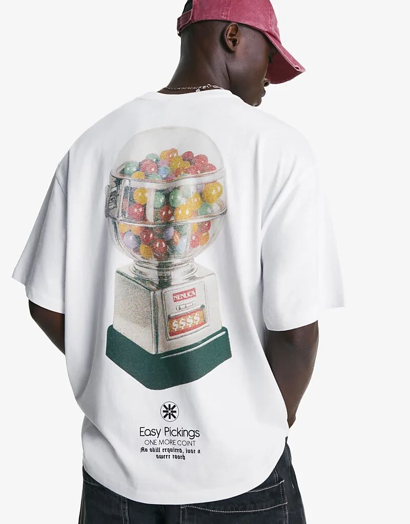 Футболка Bershka с коротким рукавом и принтом белого цвета
Футболка Bershka с коротким рукавом и принтом белого цвета