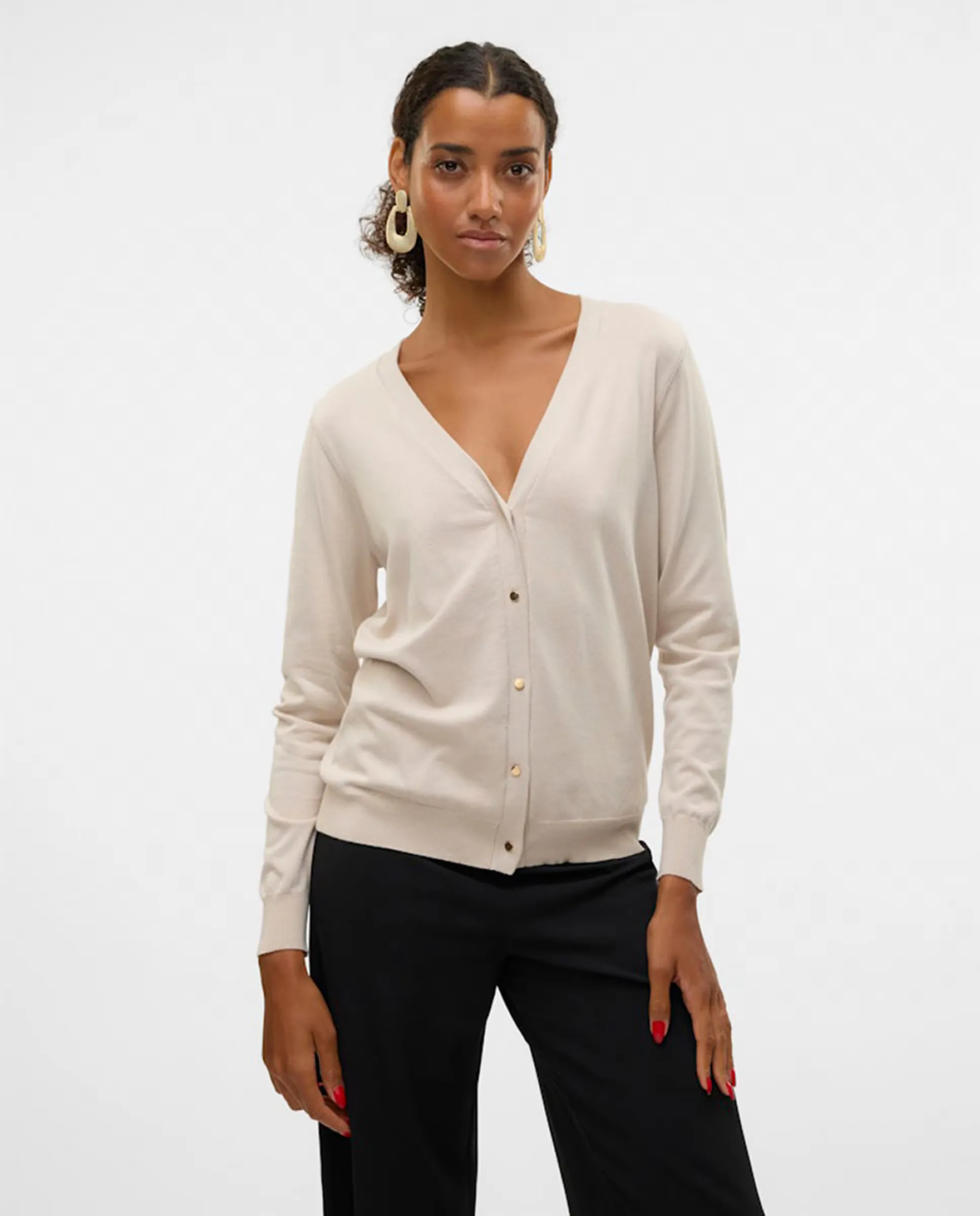 Женский однотонный кардиган Vero Moda, белый
Женский однотонный кардиган Vero Moda, белый