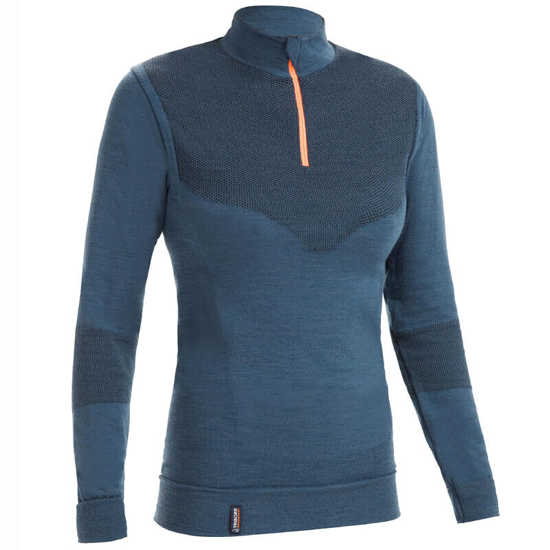 Женская термофутболка 500 с длинным рукавом, серая, из мериносовой шерсти TRIBORD, цвет azul
Женская термофутболка 500 с длинным рукавом, серая, из мериносовой шерсти TRIBORD, цвет azul