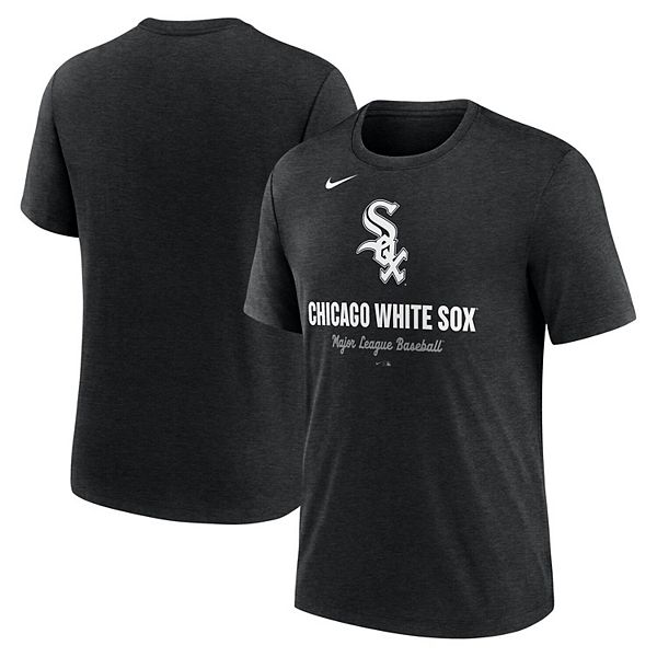 Мужская футболка heather black с логотипом chicago white sox tri-blend Nike
Мужская футболка heather black с логотипом chicago white sox tri-blend Nike