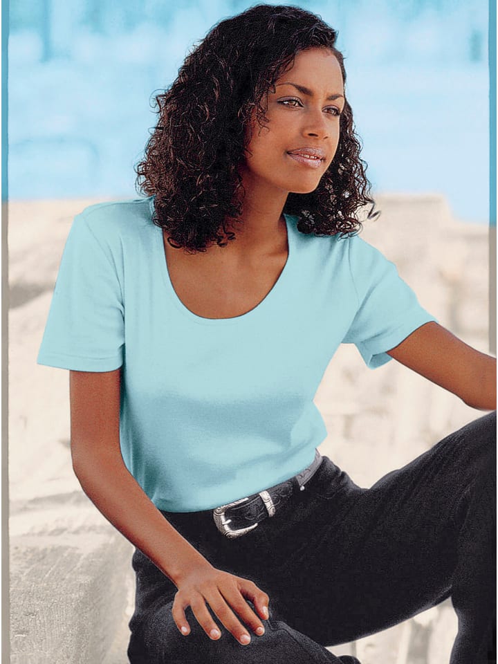 рубашка с круглым вырезом бирюзового цвета WITT WEIDEN
рубашка с круглым вырезом бирюзового цвета WITT WEIDEN