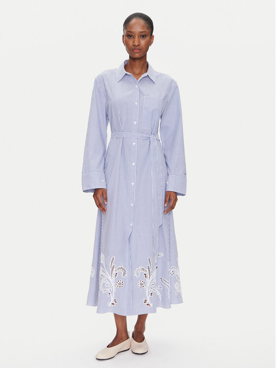 Платье-Рубашка стандартный крой WW0WW44660 Tommy Hilfiger, голубой
Платье-Рубашка стандартный крой WW0WW44660 Tommy Hilfiger, голубой