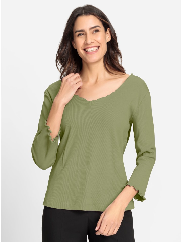 Рубашка с V-образным вырезом цвета лайма WITT WEIDEN
Рубашка с V-образным вырезом цвета лайма WITT WEIDEN