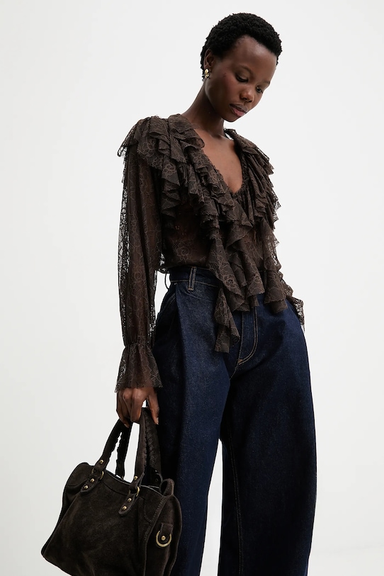 Блуза Answear.LAB, коричневый
Блуза Answear.LAB, коричневый