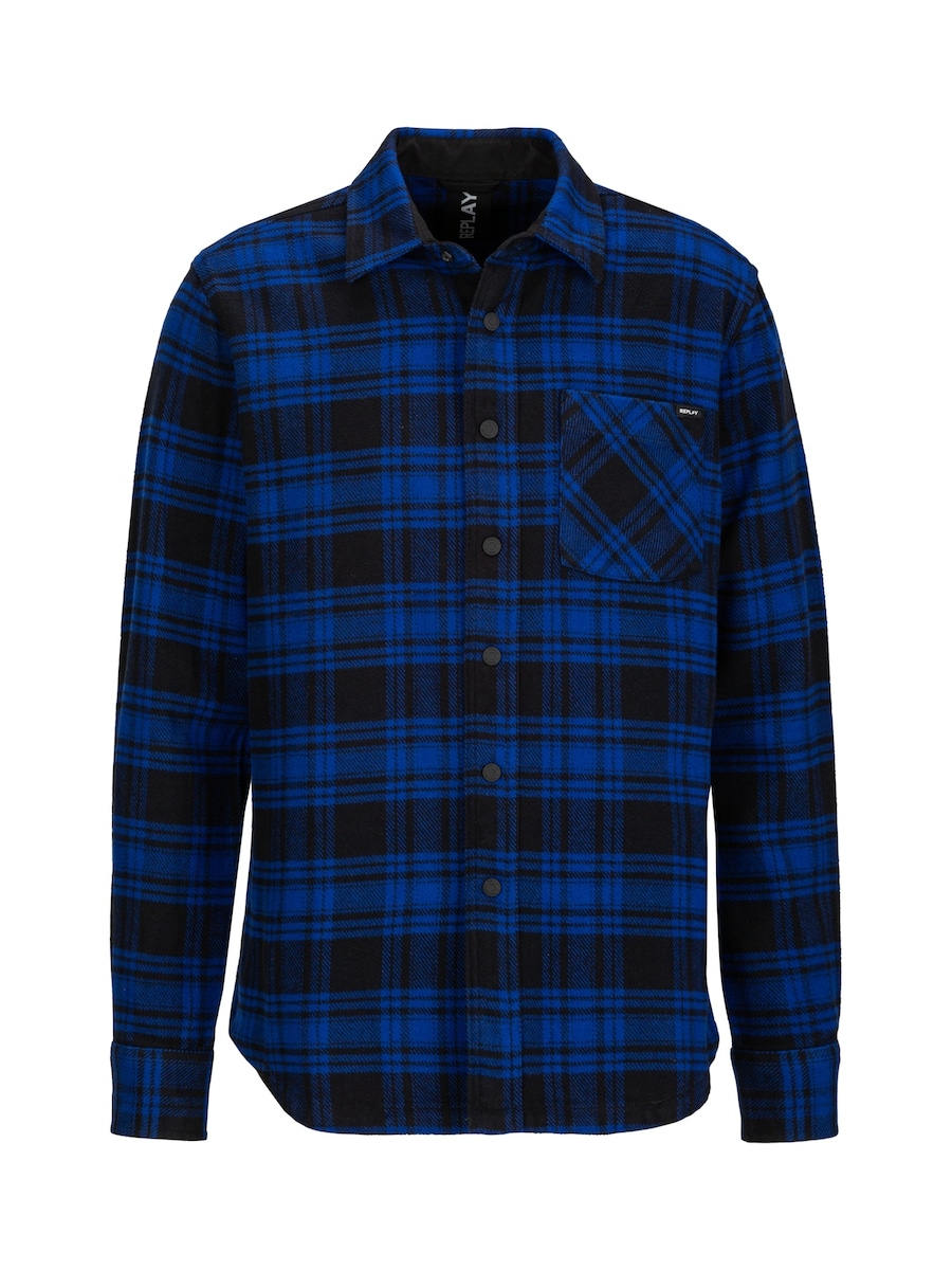 Рубашка на пуговицах классического кроя REPLAY Checked Cotton Flannel, темно-синий/черный
Рубашка на пуговицах классического кроя REPLAY Checked Cotton Flannel, темно-синий/черный