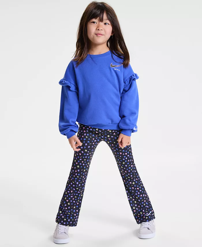 Комплект из двух предметов для маленьких девочек: топ и леггинсы с принтом по всей поверхности Nike, мультиколор
Комплект из двух предметов для маленьких девочек: топ и леггинсы с принтом по всей поверхности Nike, мультиколор