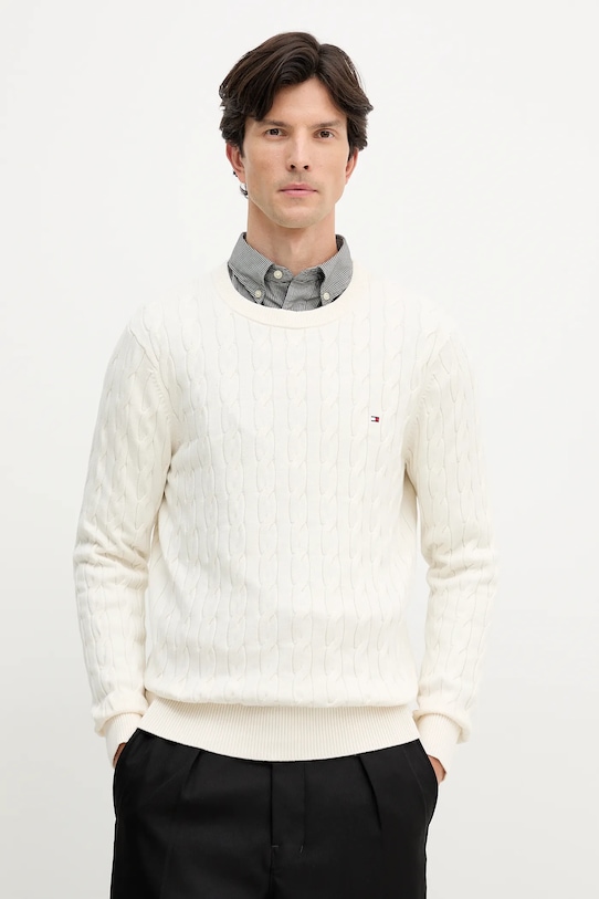 Хлопковый свитер Tommy Hilfiger, бежевый
Хлопковый свитер Tommy Hilfiger, бежевый