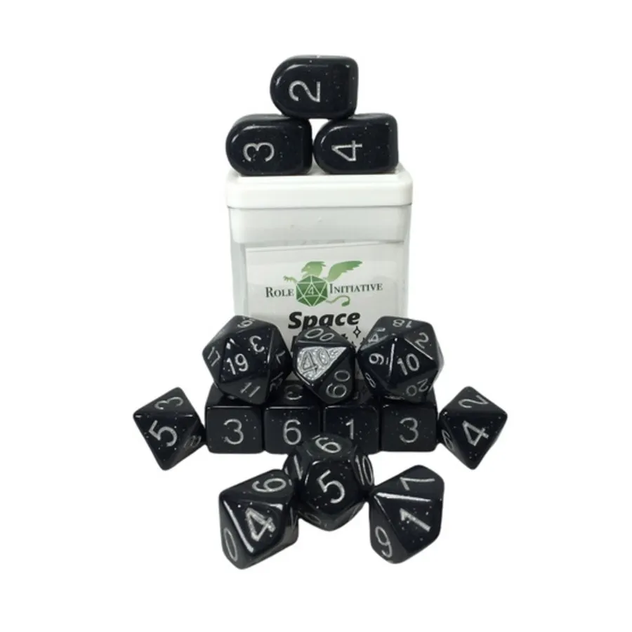 Набор Poly — космическая пыль с Arch'd4 (15), Game Dice - Opaque (Role 4 Initiative)
Набор Poly — космическая пыль с Arch'd4 (15), Game Dice - Opaque (Role 4 Initiative)