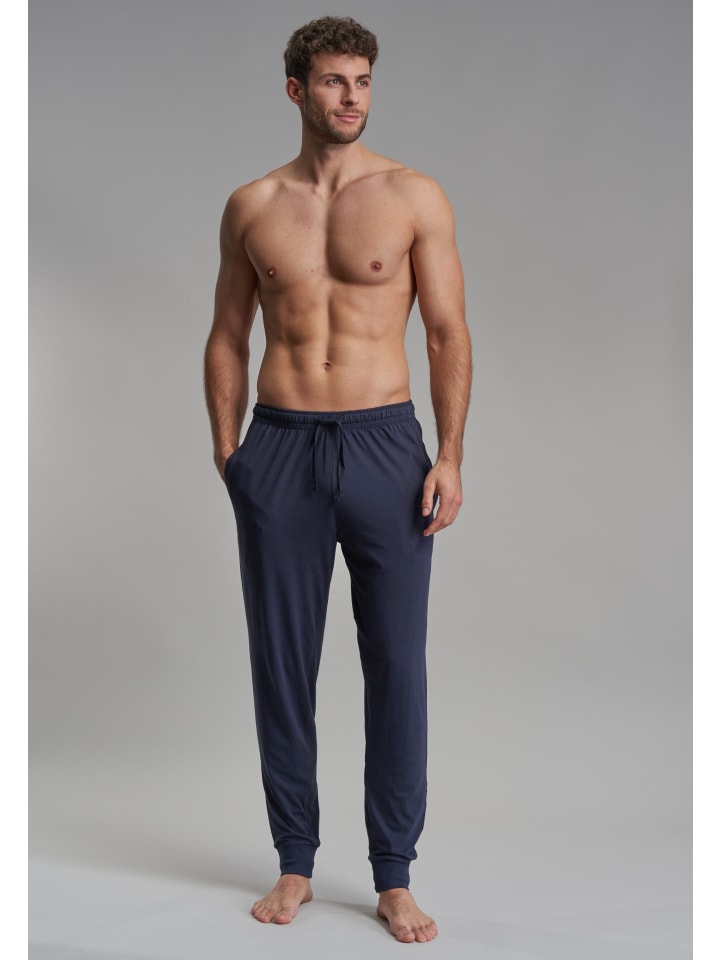 Пижамные брюки New York темно-синего однотонного цвета Götzburg
Пижамные брюки New York темно-синего однотонного цвета Götzburg