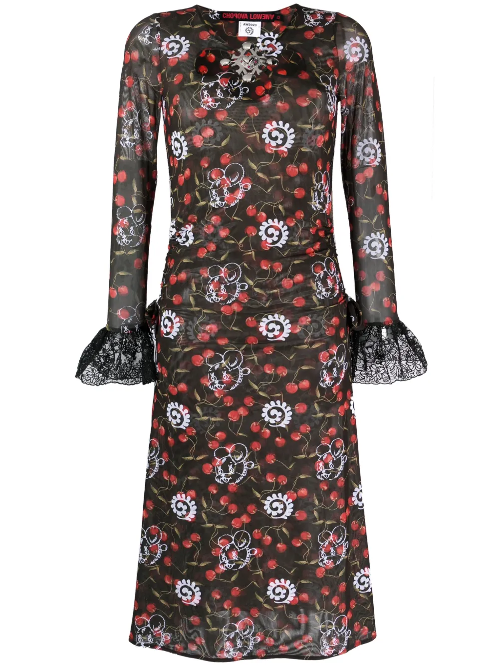 Полупрозрачное платье миди Windsucker Chopova Lowena, черный
Полупрозрачное платье миди Windsucker Chopova Lowena, черный