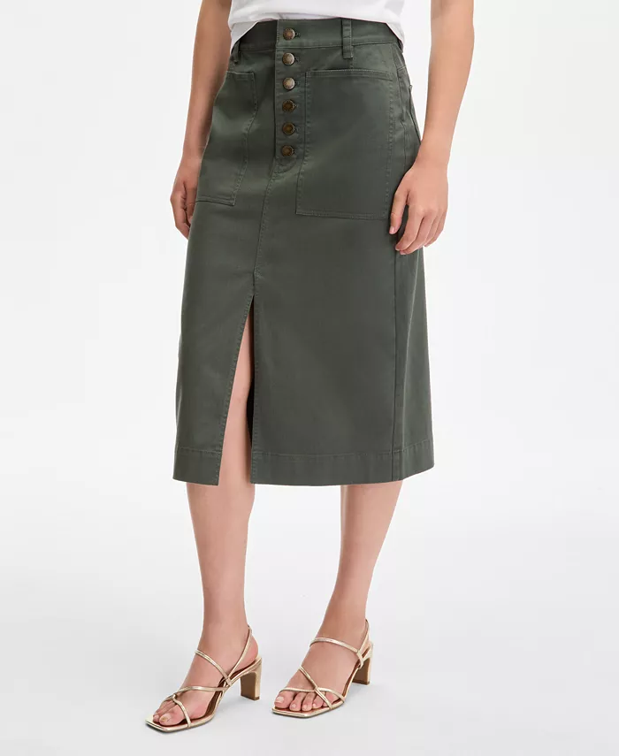 Женская юбка миди на пуговицах On 34th, зеленый
Женская юбка миди на пуговицах On 34th, зеленый