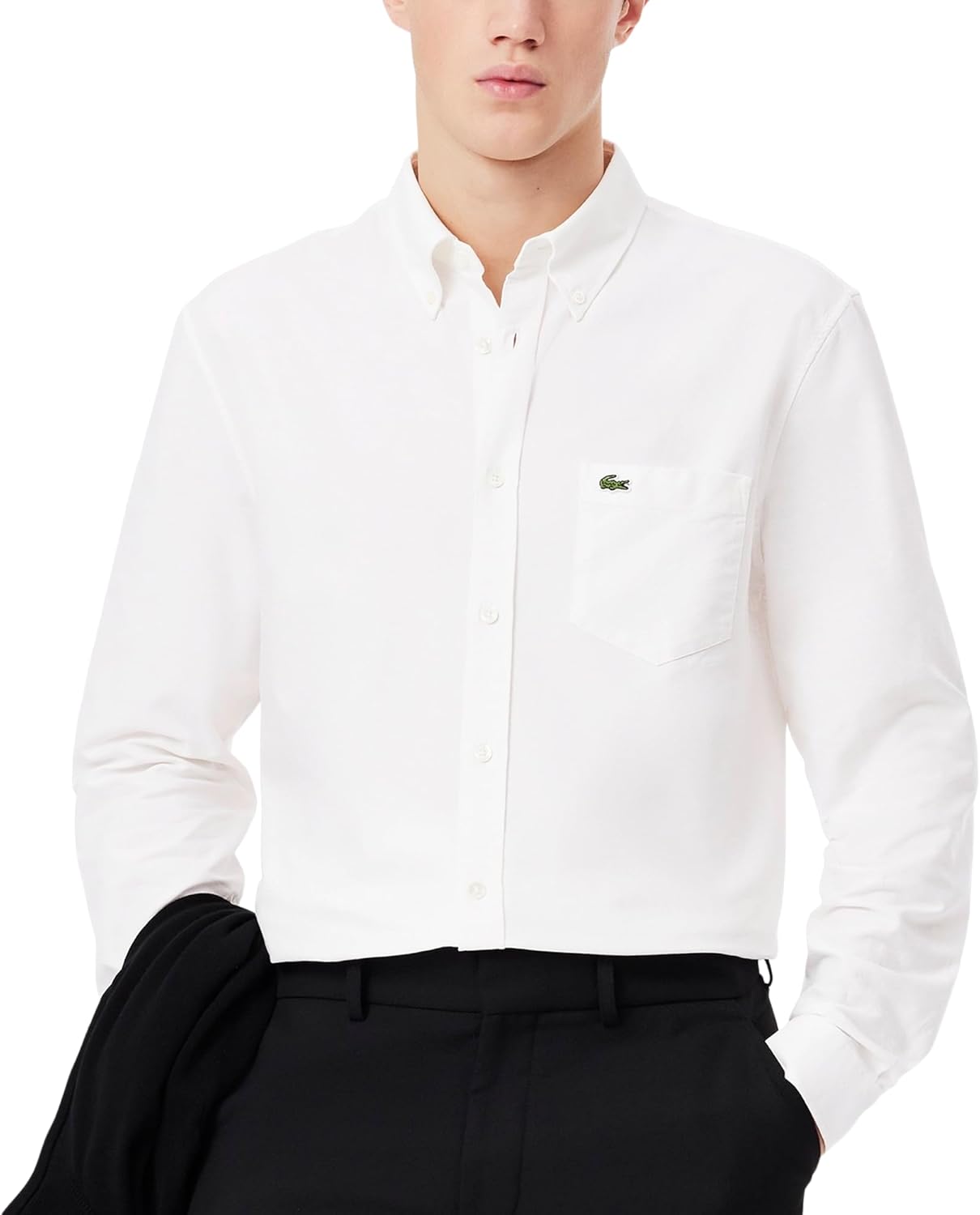 Lacoste мужская классическая оксфордская рубашка из хлопка, White
Lacoste мужская классическая оксфордская рубашка из хлопка, White
