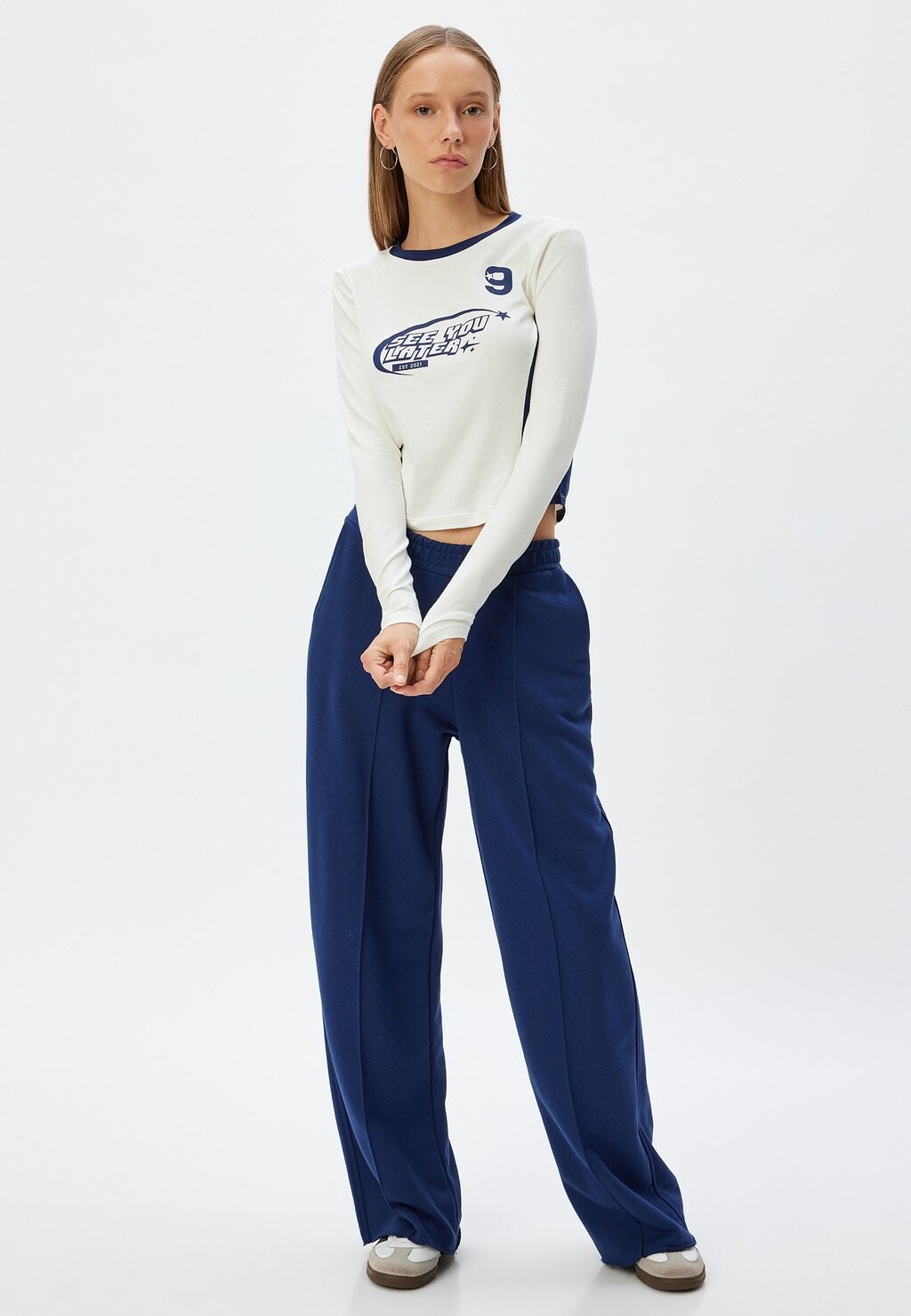 Топ с длинными рукавами Koton, белый
Топ с длинными рукавами Koton, белый