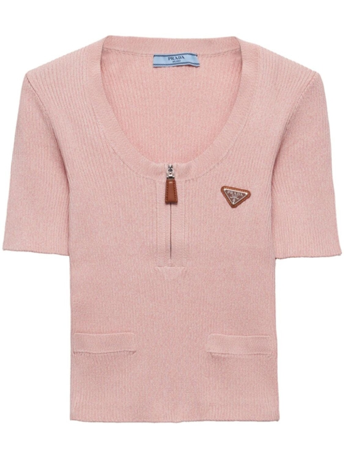 Prada ребристый хлопковый свитер, розовый
Prada ребристый хлопковый свитер, розовый