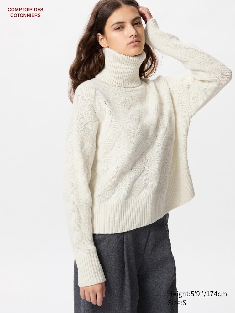 Водолазка из овечьей шерсти Uniqlo, цвет 01 белый
Водолазка из овечьей шерсти Uniqlo, цвет 01 белый