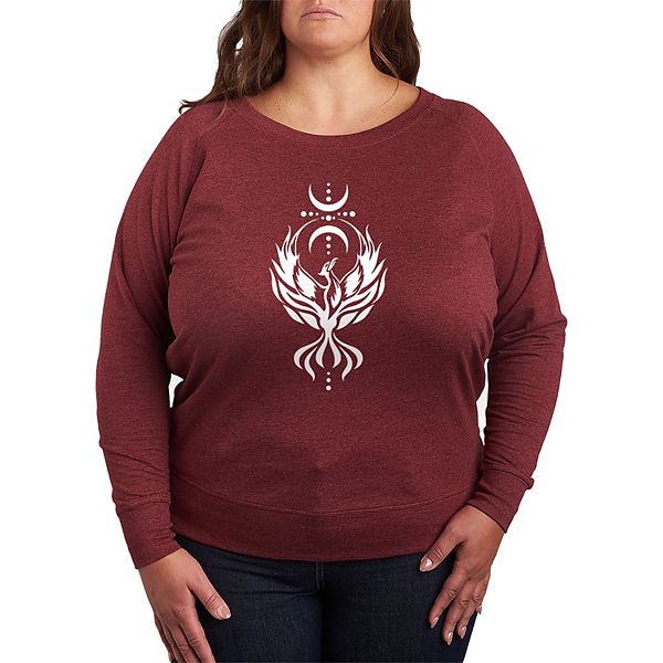 Футболка с длинным рукавом French Terry Plus Size Celestial Phoenix Licensed Character, Heather Maroon
Футболка с длинным рукавом French Terry Plus Size Celestial Phoenix Licensed Character, Heather Maroon