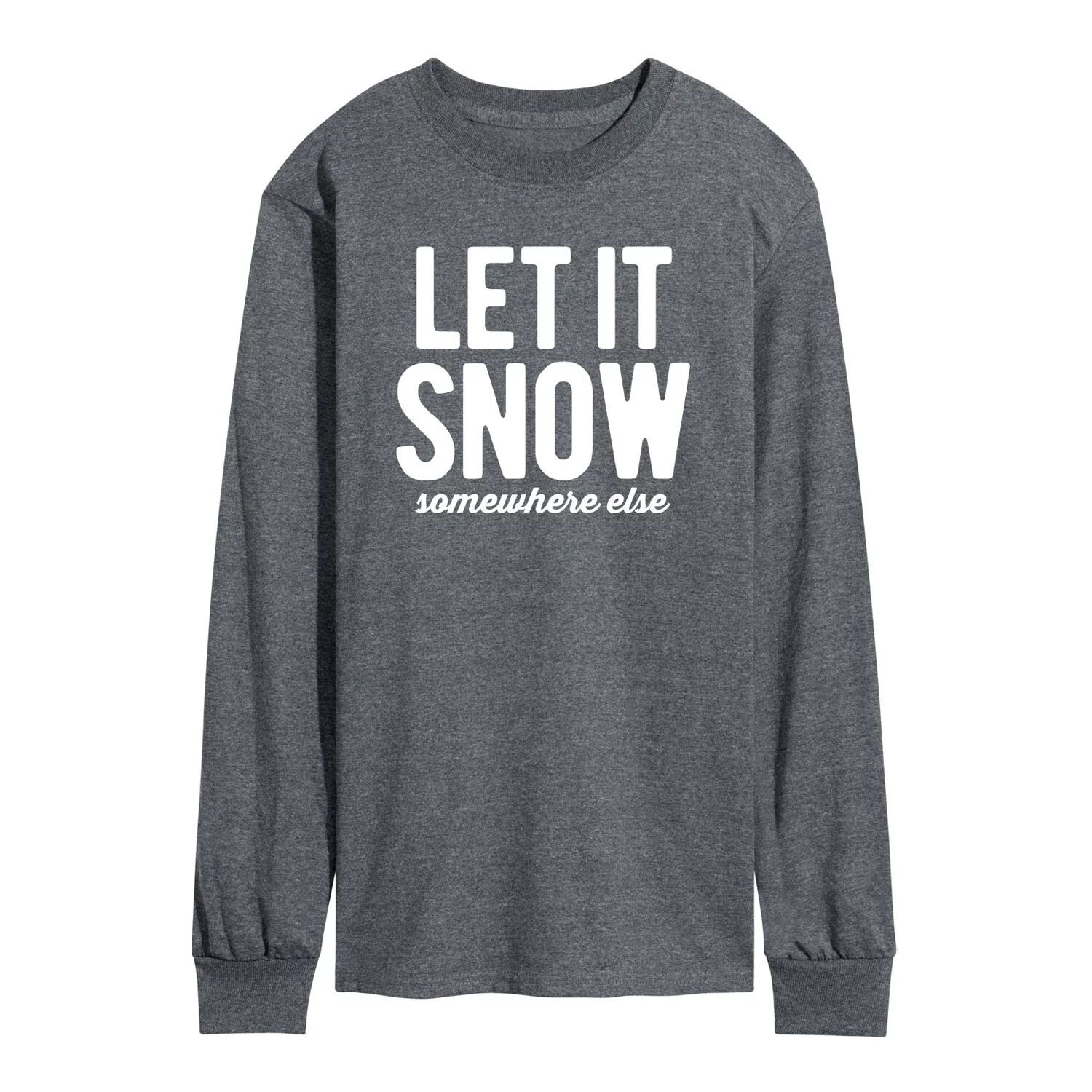 Мужская футболка с длинными рукавами Let It Snow Somewhere Else Licensed Character
Мужская футболка с длинными рукавами Let It Snow Somewhere Else Licensed Character