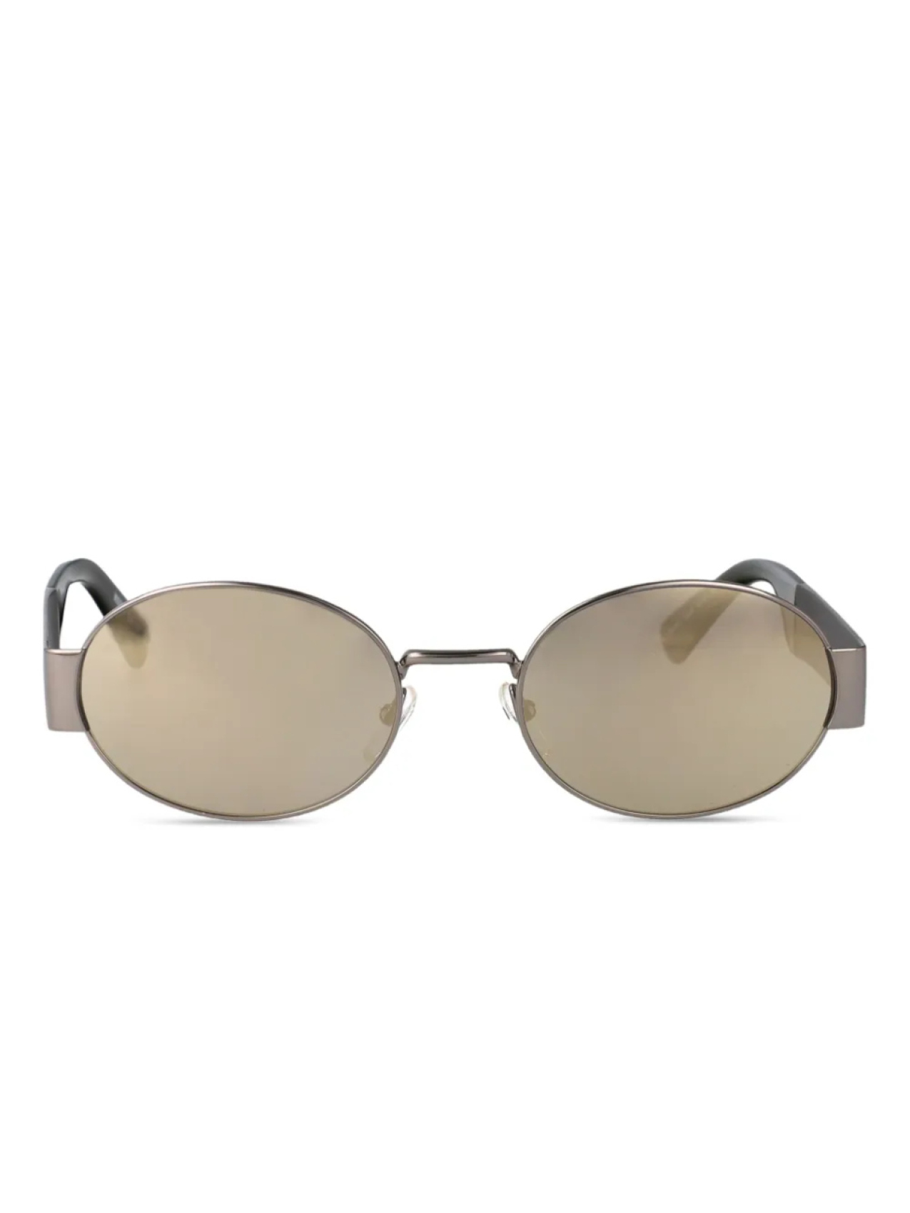 Солнцезащитные очки Moschino в овальной оправе, серебряный 
Солнцезащитные очки Moschino в овальной оправе, серебряный