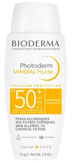 Минеральный флюид для лица SPF50+, 75 г Bioderma, Photoderm
Минеральный флюид для лица SPF50+, 75 г Bioderma, Photoderm