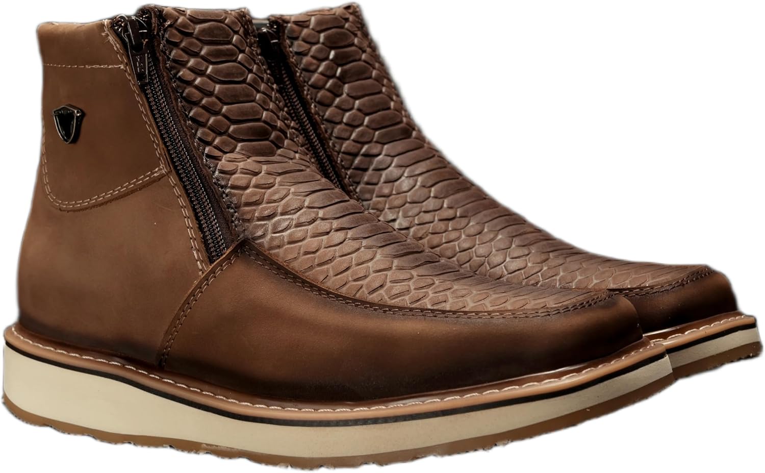 Мужские ковбойские ботинки вестерн из натуральной кожи с квадратным носком и принтом под питона с двойной молнией - табачный Generic
Мужские ковбойские ботинки вестерн из натуральной кожи с квадратным носком и принтом под питона с двойной молнией - табачный Generic