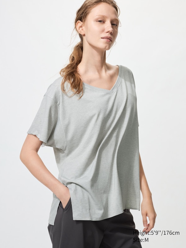 Футболка AIRism relaxed с V-вырезом Uniqlo, 03 grey, Серый, Футболка AIRism relaxed с V-вырезом Uniqlo, 03 grey
Футболка AIRism relaxed с V-вырезом Uniqlo, 03 grey, Серый, Футболка AIRism relaxed с V-вырезом Uniqlo, 03 grey