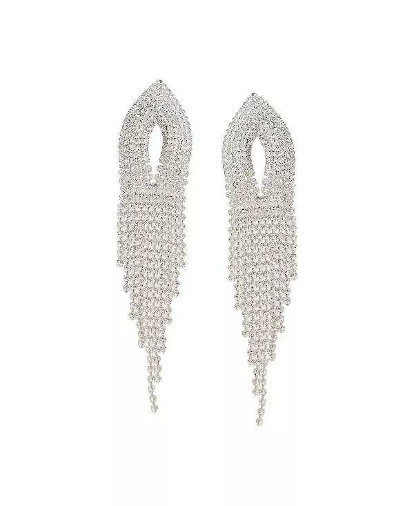 Женские серьги-подвески с бриллиантами Sohi, silver
Женские серьги-подвески с бриллиантами Sohi, silver
