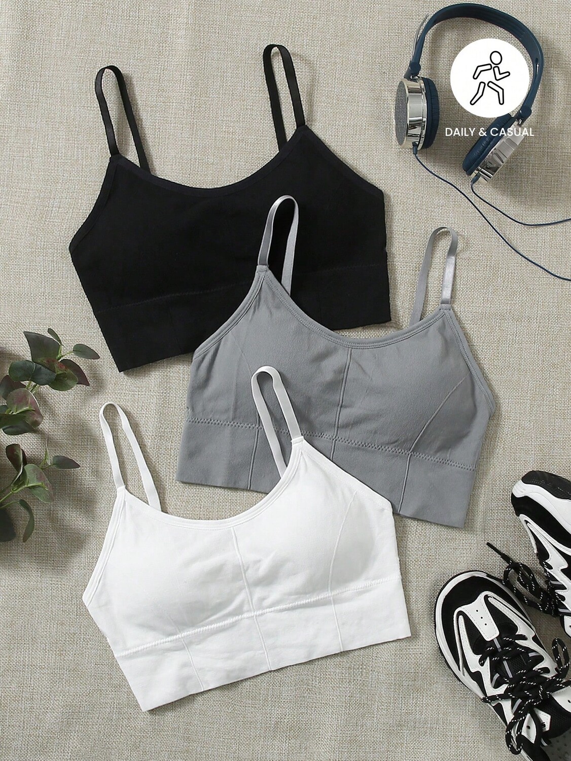 Спортивный бюстгальтер Yoga Basic, средняя поддержка, однотонный, 3 шт, мультиколор
Спортивный бюстгальтер Yoga Basic, средняя поддержка, однотонный, 3 шт, мультиколор