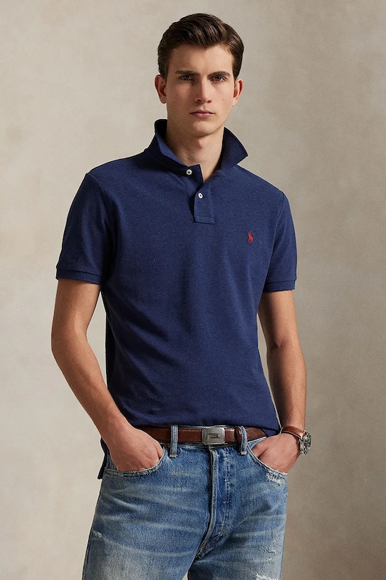 Хлопковое поло Polo Ralph Lauren, темно-синий
Хлопковое поло Polo Ralph Lauren, темно-синий