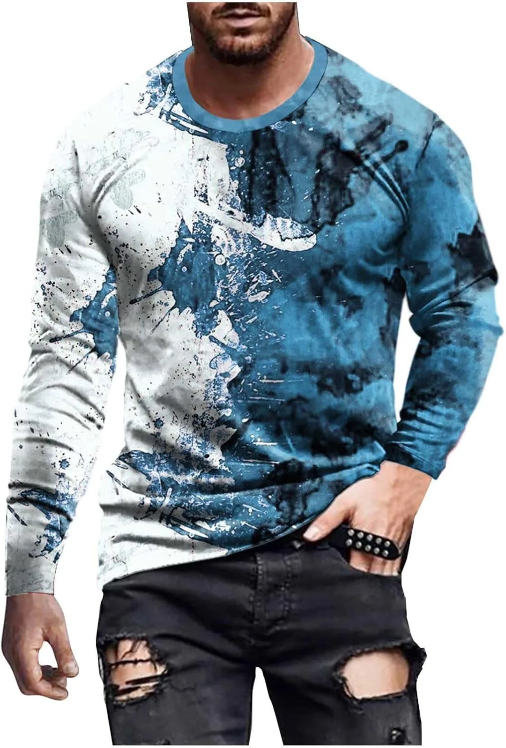 Мужская футболка с принтом Vintage, длинный рукав, Tie Dye Muscularfit
Мужская футболка с принтом Vintage, длинный рукав, Tie Dye Muscularfit