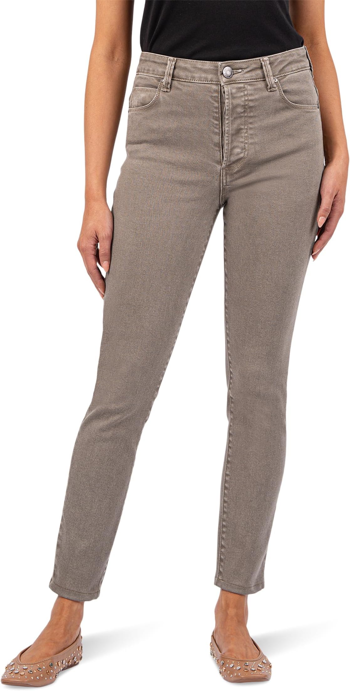 Джинсы KUT from the Kloth Charlize High Rise Cigarette Leg With Regular Hem, цвет Pebble
Джинсы KUT from the Kloth Charlize High Rise Cigarette Leg With Regular Hem, цвет Pebble