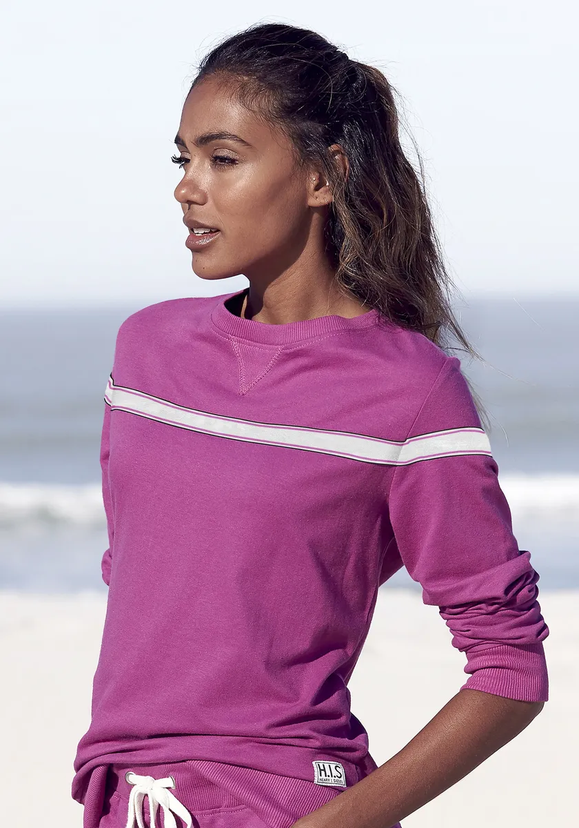 Свитер H.I.S с контрастной тесьмой, костюм для отдыха, цвет Beere
Свитер H.I.S с контрастной тесьмой, костюм для отдыха, цвет Beere