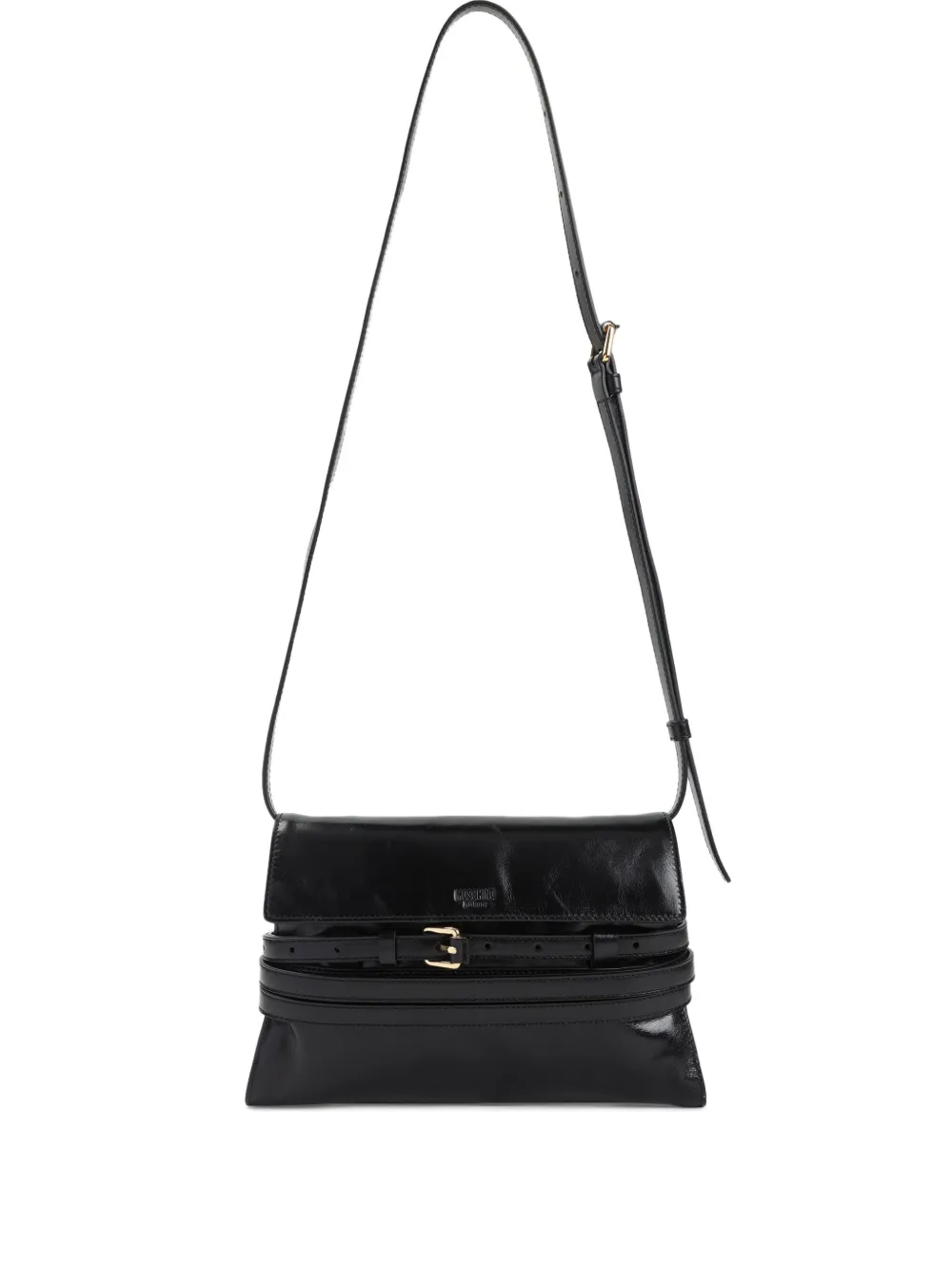 Кожаная сумка через плечо с застежкой-пряжкой Moschino, черный
Кожаная сумка через плечо с застежкой-пряжкой Moschino, черный