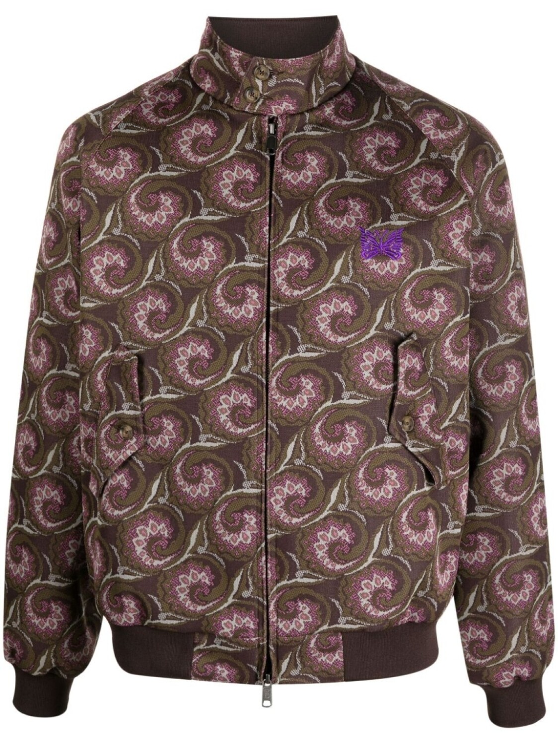 Needles куртка с воротником-воронкой и графичным узором, коричневый
Needles куртка с воротником-воронкой и графичным узором, коричневый